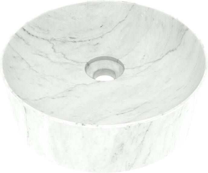Balmani Fato waskom Carrara marmer rond Ø 37 5 cm