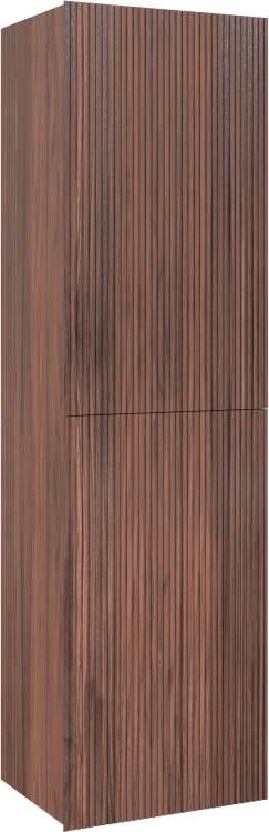 Balmani Fila zwevende badkamerkast fineer notenhout 42 x 30 x 150 cm