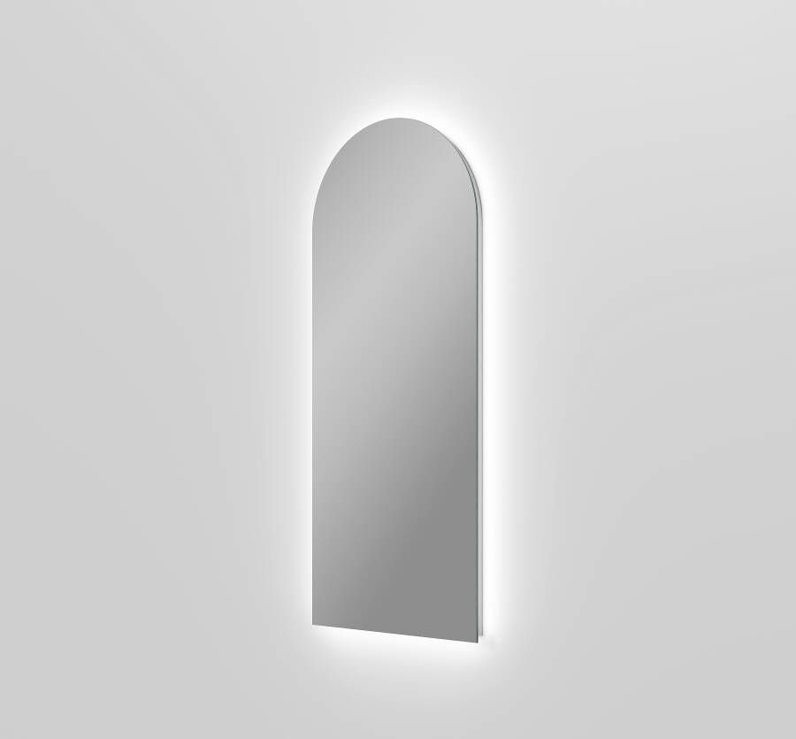 Balmani Giro Arco rondboog badkamerspiegel 42 x 100 cm met spiegelverlichting & anti-damp