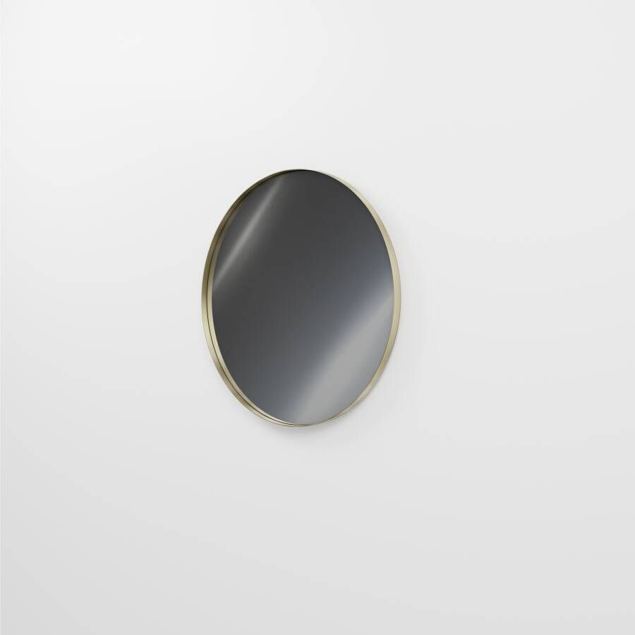 Balmani Giro Round rond badkamerspiegel Brushed Champagne Gold Ø 90 cm