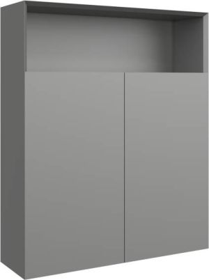 Étagère 4 Niveaux Annlera 80x30x120 Cm - Noire, Style Industriel - Pour Salon, Bibliothèque, Rangement