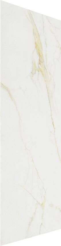 Balmani Impress douchewandpaneel 90 x 240 cm composiet witte marmer look rock structuur