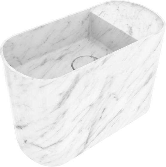 Balmani Livo fonteintje 42 x 20 cm Carrara marmer