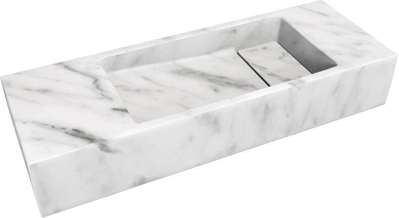 Balmani Mood fonteintje 55 x 20 cm Carrara marmer