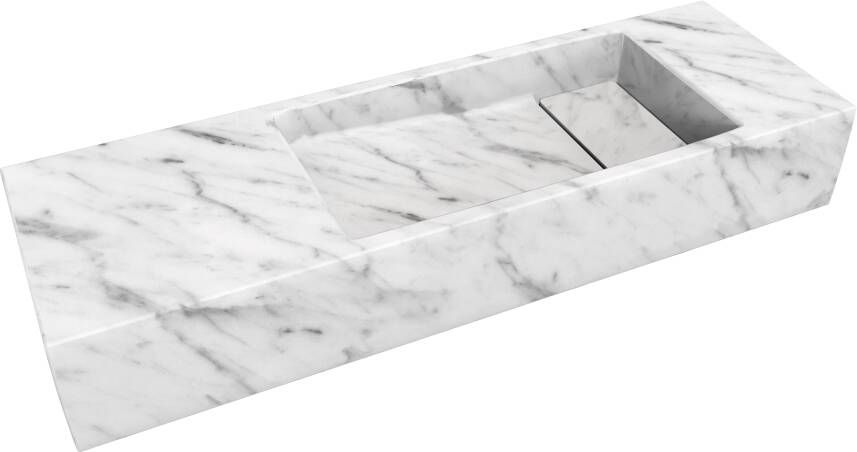 Balmani Mood fonteintje 65 x 20 cm Carrara marmer