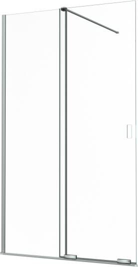 Balmani Move Slide inloopdouche met uitschuifbare wand 120 x 200 cm helder glas chroom profiel
