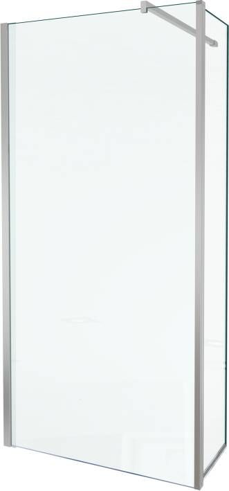 Balmani Move inloopdouche met beweegbare zijwand 100 x 200 cm helder glas glanzend chroom profiel