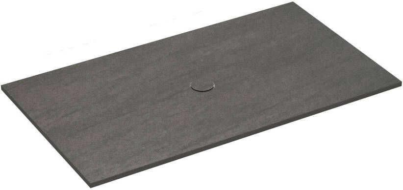 Balmani Studio douchebak 160 x 90 cm keramiek Basalt Black