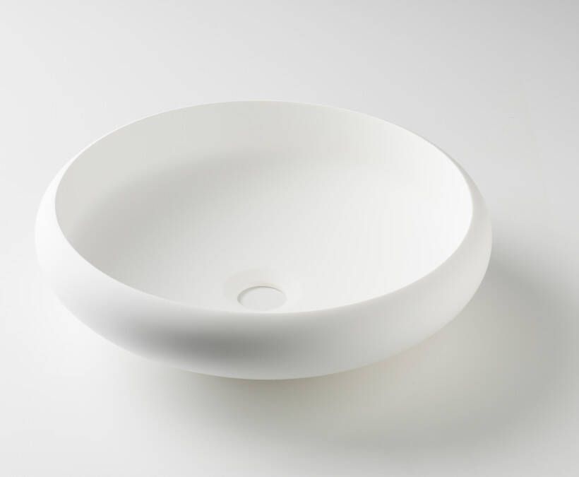 Balmani Urban waskom matte Solid Surface rond Ø 42 cm