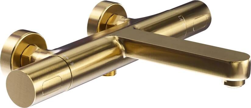 Blaufoss Apollo thermostatische badkraan Brushed Gold