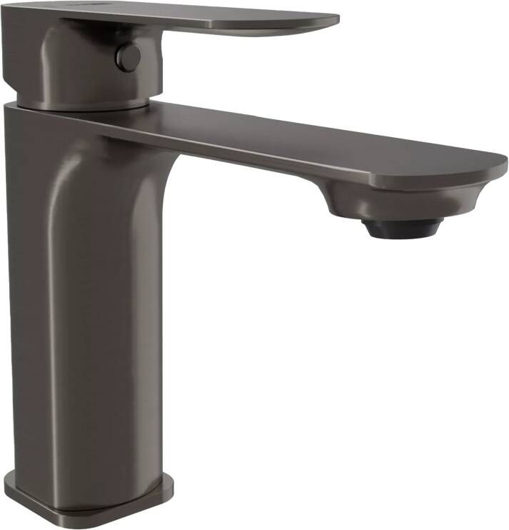 Blaufoss Bodan EcoStart standaard wastafelkraan brushed gunmetal