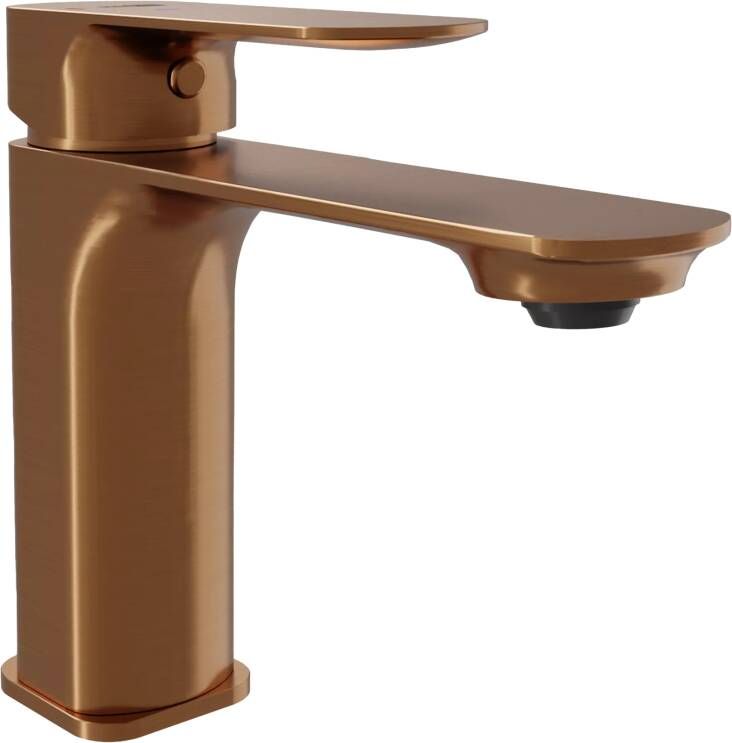 Blaufoss Bodan EcoStart standaard wastafelkraan brushed rosegold