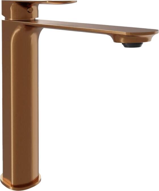 Blaufoss Bodan verhoogde wastafelkraan brushed rosegold