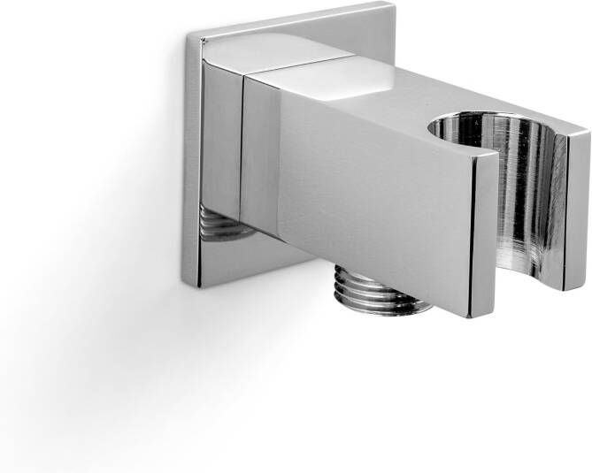 Blaufoss Enjoy Square doucheslang aansluiting 1 2" met douchekophouder glanzend chroom