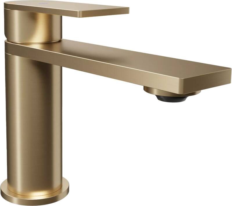 Blaufoss Fenix EcoStart standaard wastafelkraan brushed champagne gold