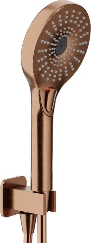 Blaufoss Onos Handdoucheset met doucheslang aansluiting 3 straalsoorten Brushed Rosegold