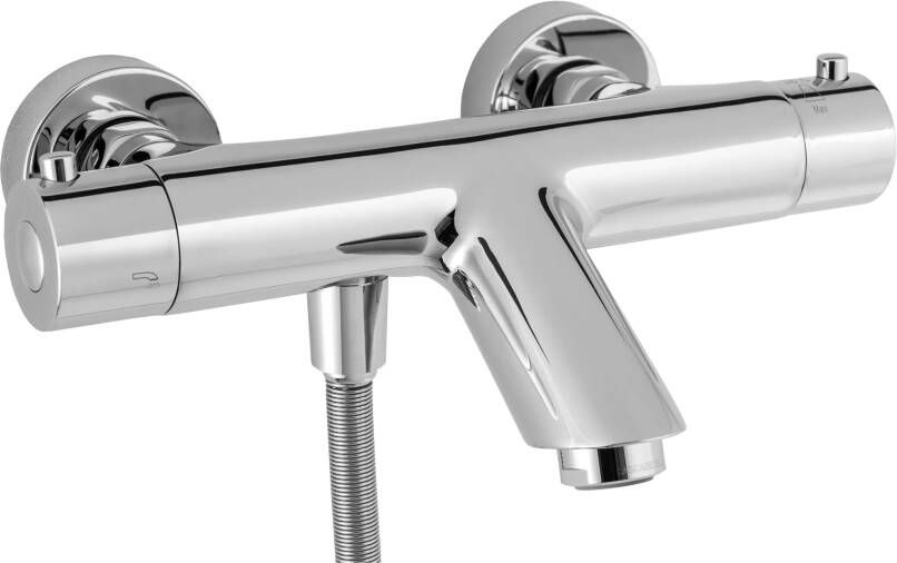 Blaufoss Titan thermostatische badkraan glanzend chroom
