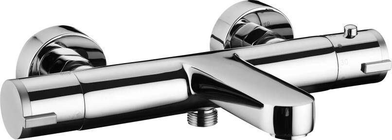 Linie Merlin thermostatische badkraan glanzend chroom