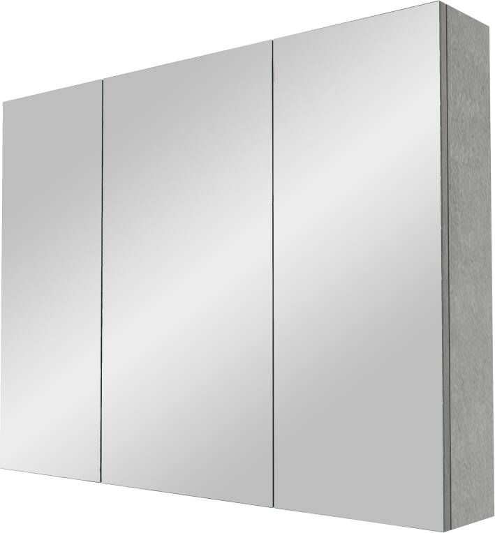 Linie Montro spiegelkast 100 x 75 cm beton donkergrijs