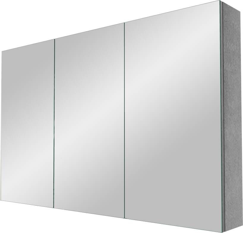 Linie Montro spiegelkast 120 x 75 cm beton donkergrijs