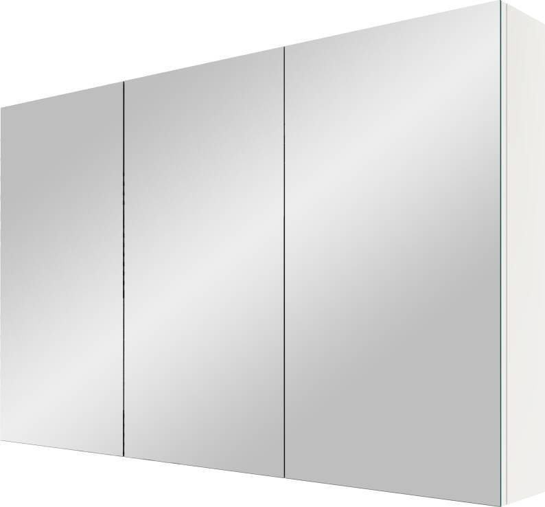 Linie Montro spiegelkast 120 x 75 cm hoogglans wit