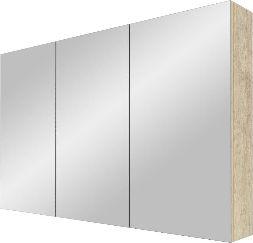 Linie Montro spiegelkast 120 x 75 cm naturel eiken