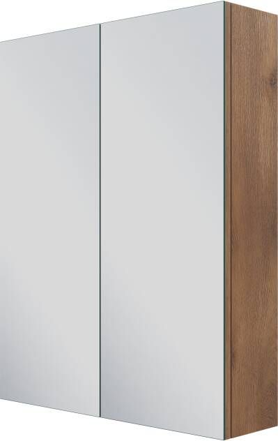 Linie Montro spiegelkast 60 x 75 cm bruin eiken