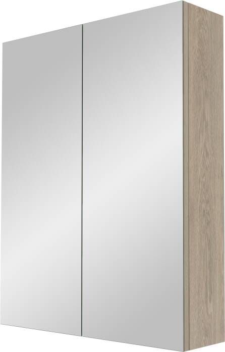 Linie Montro spiegelkast 60 x 75 cm grijs eiken