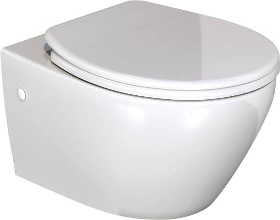 Linie Sirocco hangend toilet wit met PP wc-bril