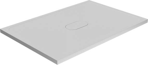 Balmani Artic douchebak 120 x 80 cm top solid mat wit