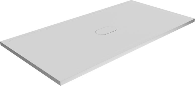 Balmani Artic douchebak 180 x 90 cm top solid mat wit