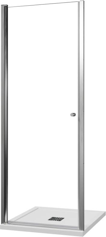 Luca Varess Kuresa douche draaideur 80 x 200 cm helder glas glans chroom profiel