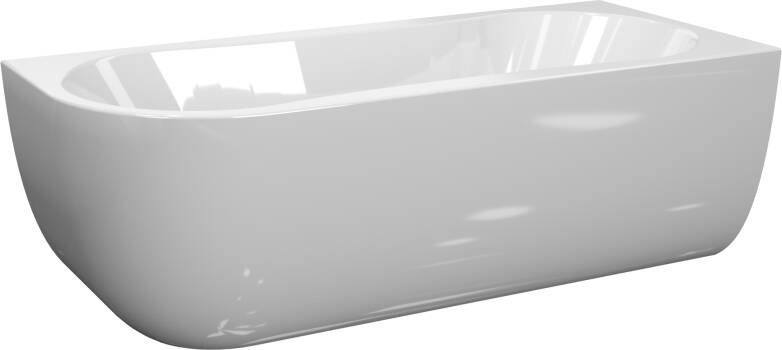 Luca Varess Ophelia tweepersoons hoekbad rechts 170 x 75 cm acryl hoogglans wit
