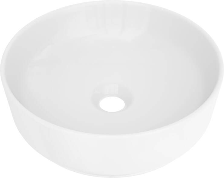 Luca Varess Perla waskom glanzend witte porselein rond Ø 34 cm
