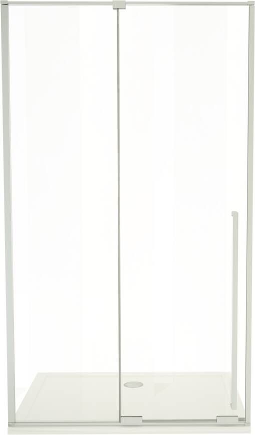 Luca Varess Stilus douche schuifdeur 120 x 200 cm helder glas glans chroom profiel
