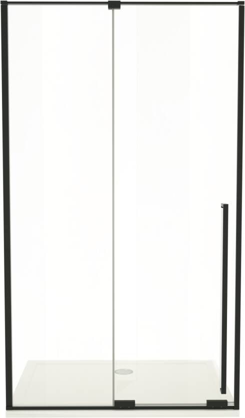 Luca Varess Stilus douche schuifdeur 120 x 200 cm helder glas mat zwart profiel