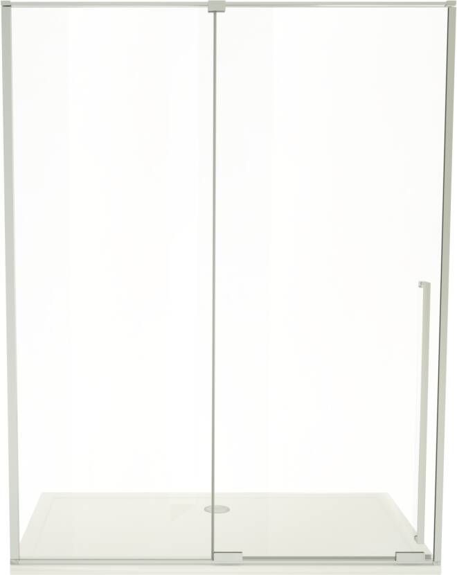 Luca Varess Stilus douche schuifdeur 160 x 200 cm helder glas glans chroom profiel