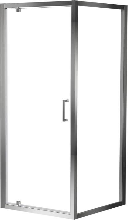 Luca Varess Talan douche draaideur 90 x 200 cm helder glas mat chroom profiel