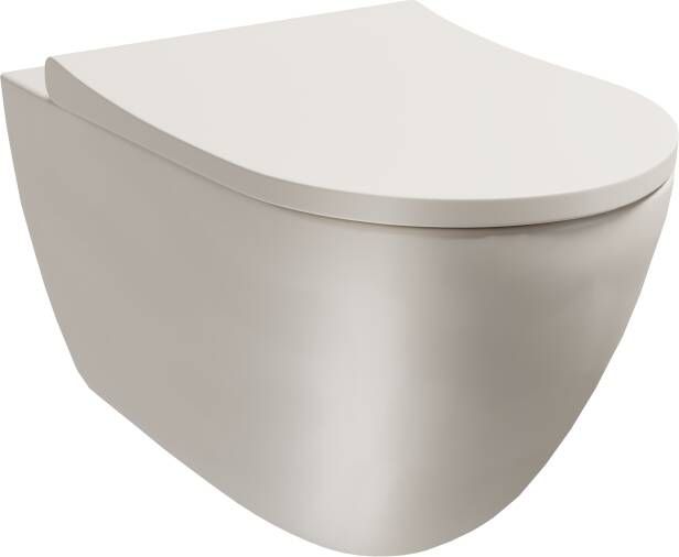 Luca Varess Vinto hangend toilet mat beige randloos