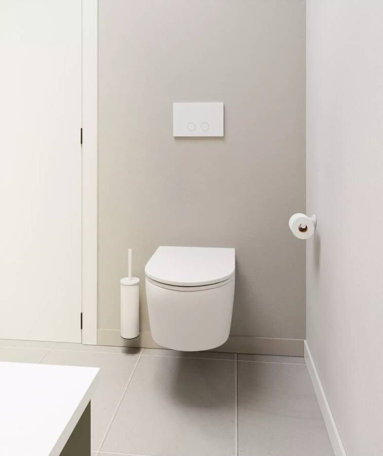 Luca Varess Zeno hangend toilet hoogglans wit randloos inclusief isolatieset