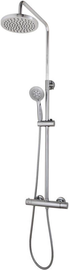 SanyOne Mars 200 thermostatische tablet regendoucheset glanzend chroom