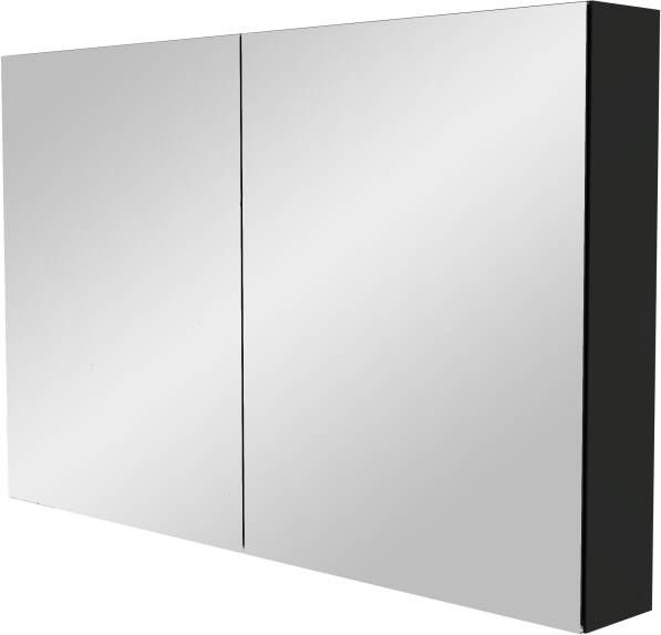 Storke Reflecta spiegelkast 120 x 75 cm mat zwart