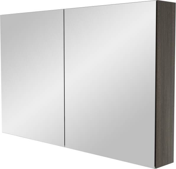 Storke Reflecta spiegelkast 120 x 75 cm robuust zwart eiken