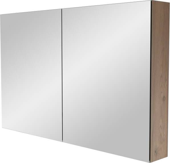 Storke Reflecta spiegelkast 120 x 75 cm ruw eiken