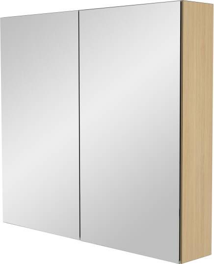 Storke Reflecta spiegelkast 85 x 75 cm naturel eiken
