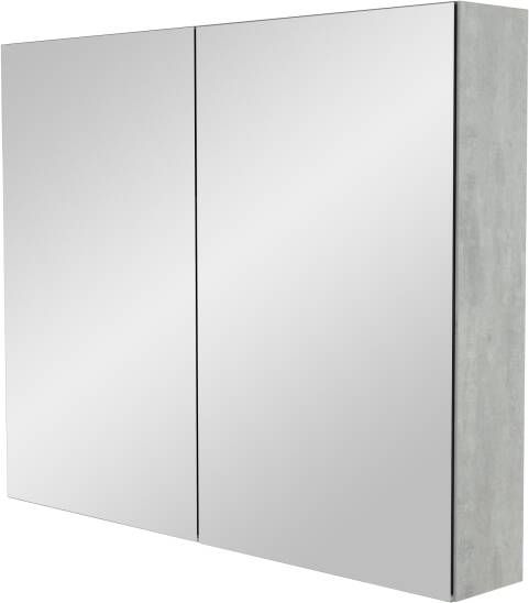 Storke Reflecta spiegelkast 95 x 75 cm beton donkergrijs