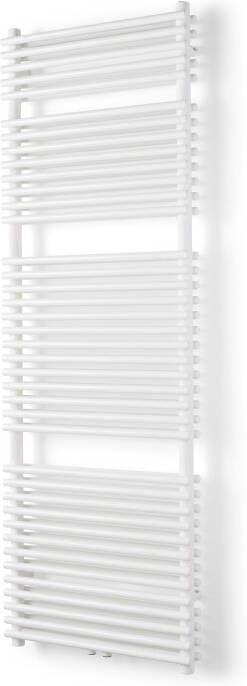 Vipera Alegria dubbele handdoekradiator 60 x 180 cm elektrische verwarming mat wit zij- en middenaansluiting 1.875W weerstand inbegrepen