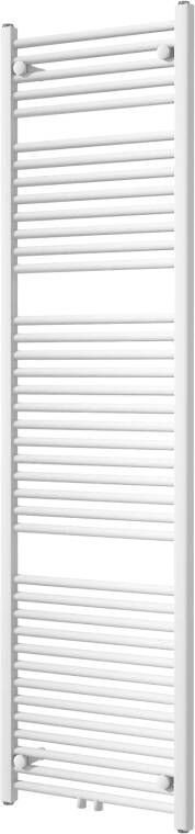 Vipera Kanza enkele handdoekradiator 50 x 180 cm elektrische verwarming mat wit zij- en middenaansluiting 814W weerstand inbegrepen