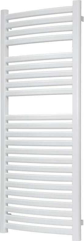 Vipera Kanza Rx enkele handdoekradiator 50 x 120 cm centrale verwarming hoogglans wit zijaansluiting 521W