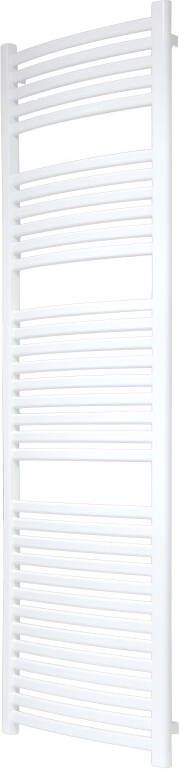Vipera Kanza Rx enkele handdoekradiator 50 x 180 cm centrale verwarming hoogglans wit zijaansluiting 781W
